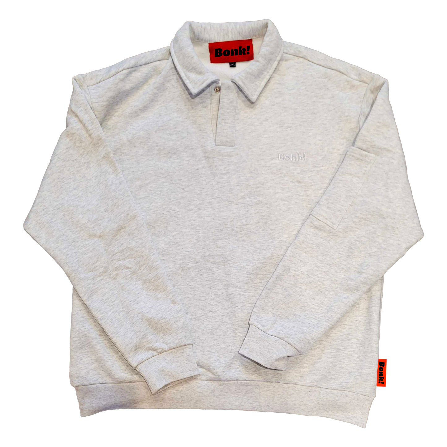 Heavy Comfort Polo Sweatshirt – Grey