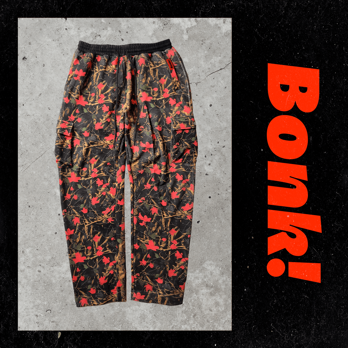 Bonk Midnight Fall Camo Cargo Sweats