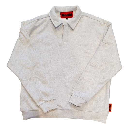 Heavy Comfort Polo Sweatshirt – Grey