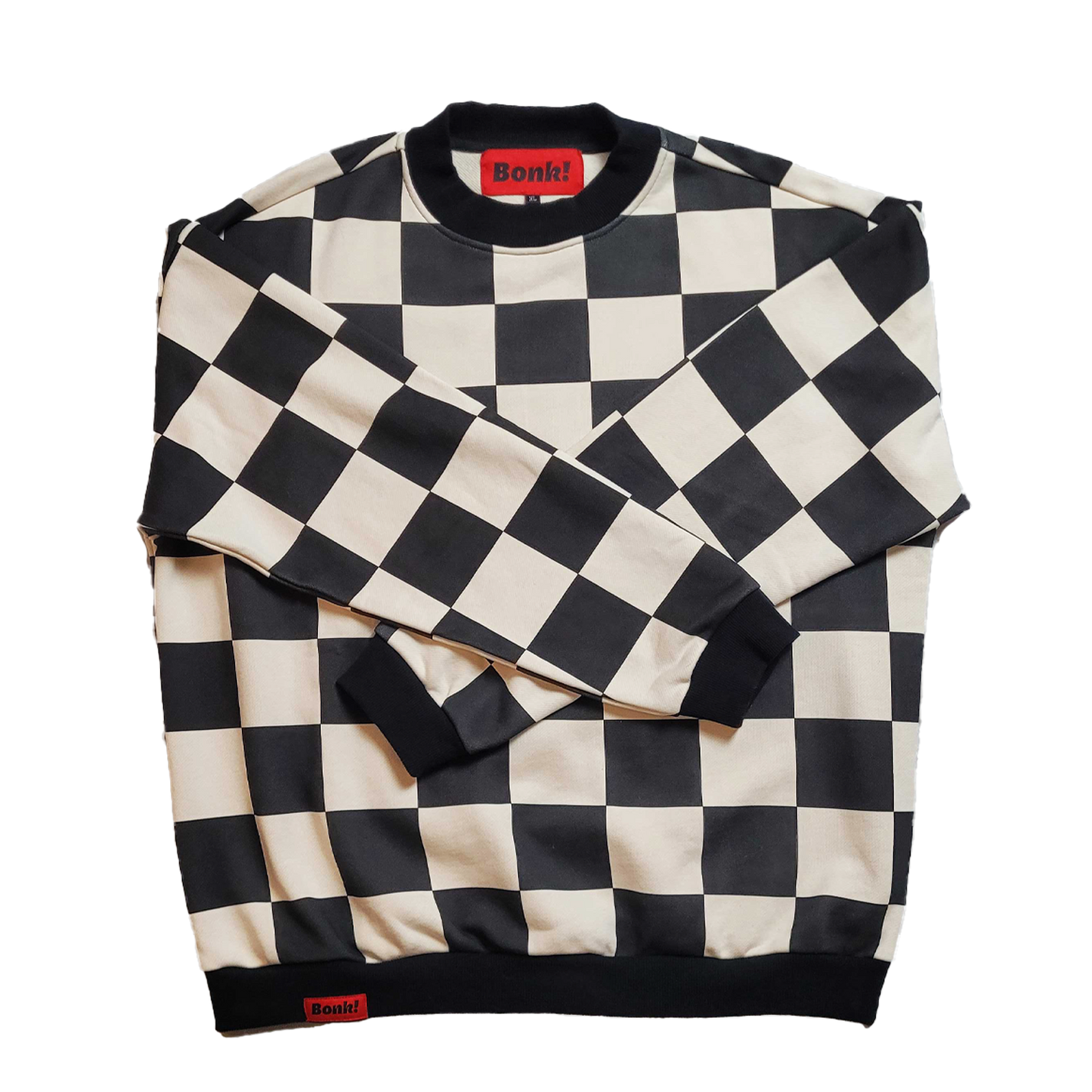 Bonk! Checkered Sweatshirt